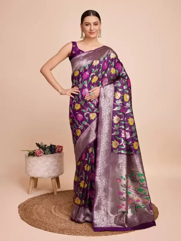 flower saree